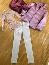 PATRIZIA PEPE SET DAUNENJACKE OUTFIT HOSE JACKE BLUSE TOP Gr 34 XS NEU