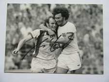 Uli Hoeneß - signiert - Bayern München Postkarte Torjubel 1973 gegen Fortuna
