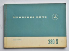 Mercedes W 111, 230 S, Betriebsanleitung
