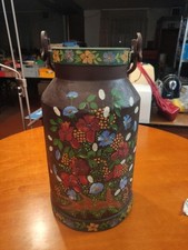 Alte Milchkanne großer antiker Milchkübel Henkelkanne Verziert