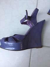 Cavalli Plateau Wedge High Heel Gr 39 Violette Jades 390,-€