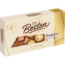 Die Besten von Ferrero Nuss 16er Geschenkbox Rocher Küsschen (58 EUR/kg)
