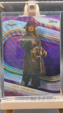 2025 Topps Chrome Disney Jack Sparrow Purple Wave Refractor /75
