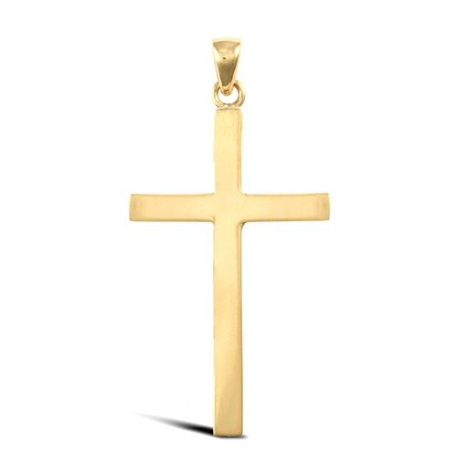 Kreuz anhänger gelbgold - kreuz, 9