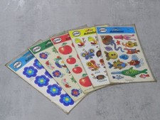 GOLDI Aufkleber z.B. Pril Blumen Fische Äpfel - 70er Jahre, Vintage
