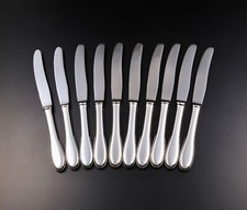 Evald Nielsen Sterling Silber NO 14 Perlrand 10 Stück Messer 17,8 cm