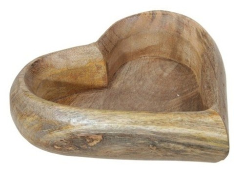 Dekoschale herz holzschale - herz,