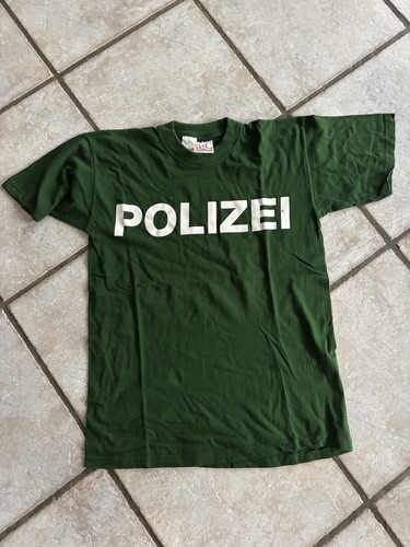 Polizei shirt grün kinder - t-shirt,