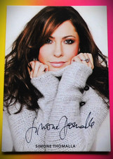 Simone Thomalla - Deutsche Schauspielerin - Karte mit Original-Autogramm
