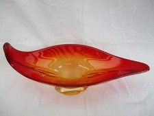 MURANO SCHALE GROß   ROT  50er   39 cm
