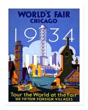 Vintage weltausstellung 1934 - vintage,