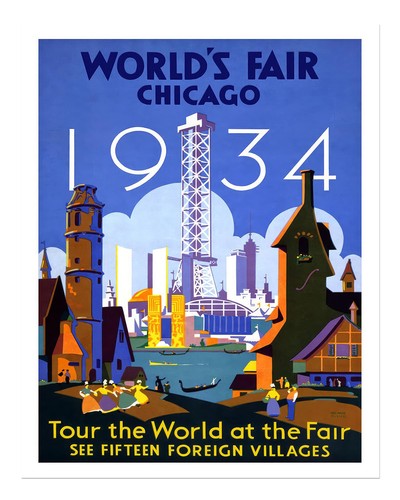Vintage weltausstellung 1934 - weltausstellung,