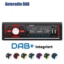 DAB+ Autoradio RDS AM FM 2x USB Freisprecheinrichtung SD AUX IN 1 DIN Bluetooth