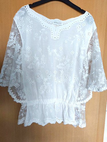 Apricot spitzenbluse bluse - apricot,