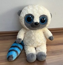 Ca. 45cm großer Glubschi Waschbär blau/weiß mit großen Glasaugen