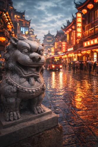 Steinskulptur chinesischer - steinskulptur, fu