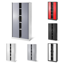Rolladenschrank Jalousieschrank Aktenschrank Büroschrank Metallschrank Rolltüren