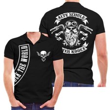 POLO Shirt Biker Alte Schule Alter Kodex Motorrad mc regeln club support mann