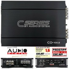 AUDIO SYSTEM CO-100.2 2-Kanal A/B Verstärker Auto PKW Endstufe 2x100 Watt/RMS 4O
