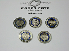 5 x 10 Euro 2025 " THW Komplettsatz " A D F G J "  bankfrisch Polymerring