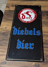 Emailschild Diebels Bier, alt