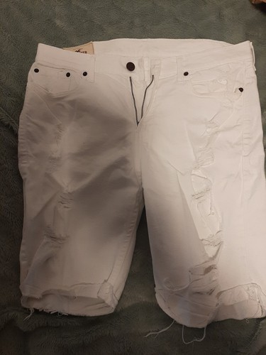 Hollister jeans short weiß - jeans,