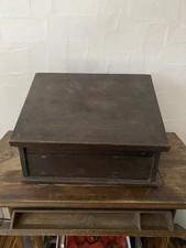 altes Reise Schreibpult Aufsatz Sekretär Kästchen Holz Eiche