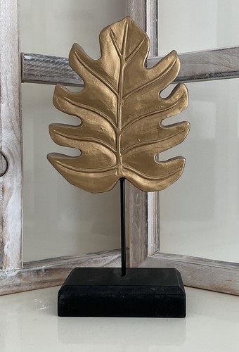 Deko objekt skulptur blatt - objekt, auf