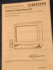 Bedienungsanleitung  Farbfernseher