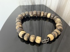 Kette , dicke Perlen, Horn