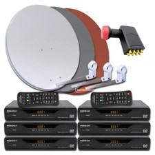 6 Teilnehmer Sat Anlage 6x