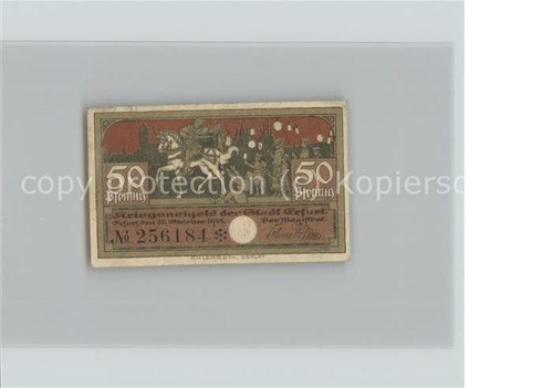 Erfurt city notgeld - erfurt,