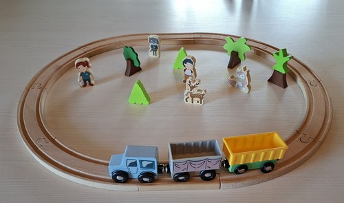Holzzug eisenbahn set - holzzug,