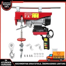 Elektrische Seilwinde 150Kg /300Kg 12m Elektrowinde Motorwinde Hub Seilhebezug