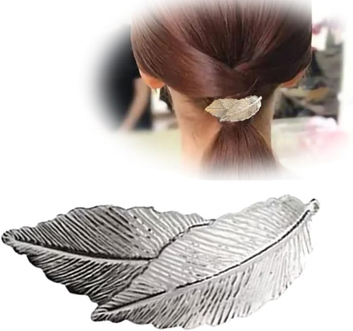 Vintage blatt haarspange - blatt,