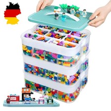 Für LEGO Aufbewahrungsboxen Transparente Stapelbox mit Deckel Ordnungsboxen
