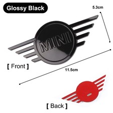 2x Motorhaube NEU Vorne+Hinten Für Mini Cooper Heckklappe Emblem Schwarz