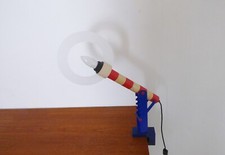 ATEMBERAUBENDE VINTAGE POSTMODERNE HABA VERSTELLBARE SCHREIBTISCHLAMPE 1980er