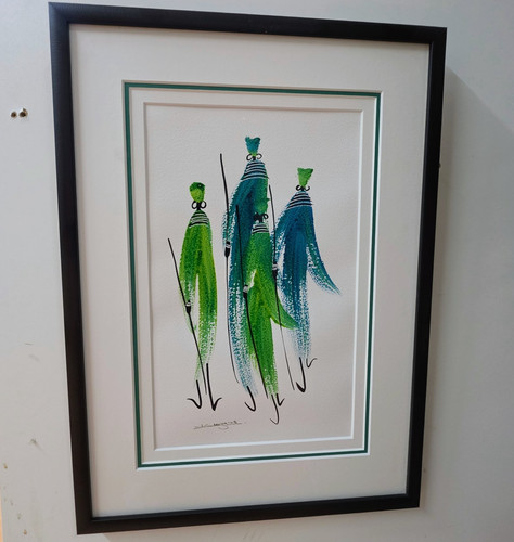 3er set afrikanische kunst - set, /