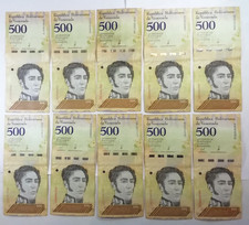 Banknoten Venezuela, 10 x 500