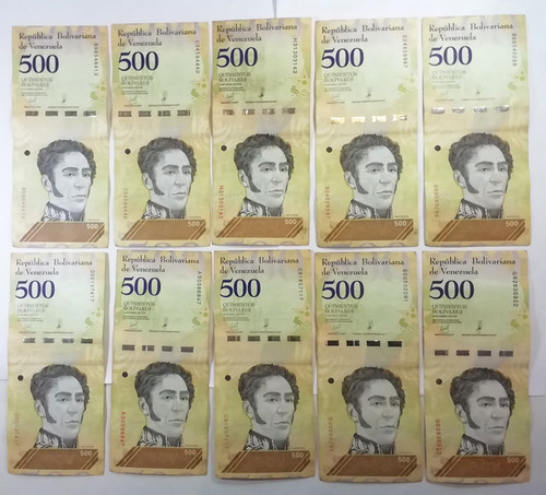 Banknoten venezuela x 500 - venezuela,,