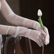 Schicht Ivory Braut Handschuhe