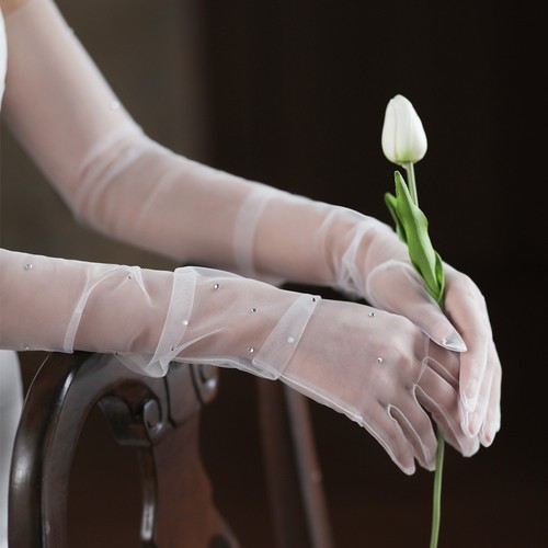 Schicht ivory braut handschuhe - schicht,