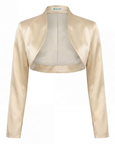 Satin bolero jacke damen - satin,