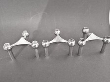 3 Kerzenständer Stecksystem Fitz Nagel Stoffi für BMF Metall, mit Kerzen und OVP