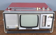 Tragbarer fernseher radio - tragbarer, fernseher-radio