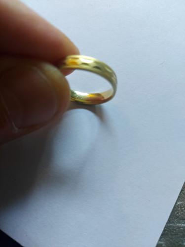 585er gelbgold ring bandring - gelbgold,