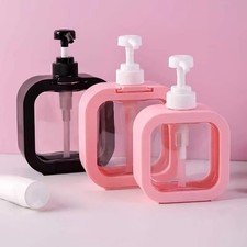 300/500ml Seifenspender Flasche Pumpe Kunststoff Handflüssig Bad Shampoo leer