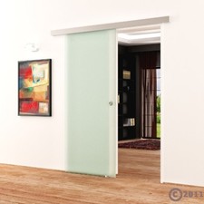 Glasschiebetür Milchglas