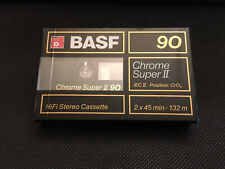 Cassette BASF CHROME SUPER II 90 unbespielt OVP - unrecorded audio tape